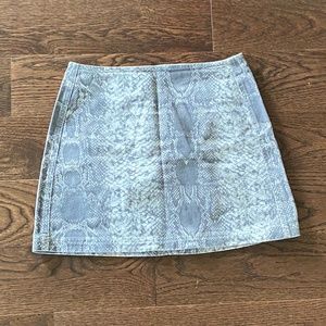 Urban Outfitters Women's Snake Patterned Skirt